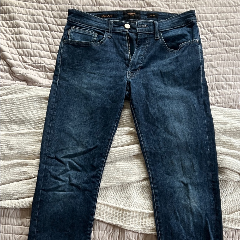 Outpost Men's Original Taper Denim Jeans - Deep Blue